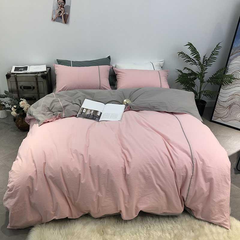 9 Colors Solid Color 100% Washed Cotton Bedding Sets Soft Duvet Pillowcase With King Queen Cover She Quilt Size Cover Flat
9 Colors Solid Color 100% Washed Cotton Bedding Sets Soft Duvet Pillowcase With King Queen Cover She Quilt Size Cover Flat