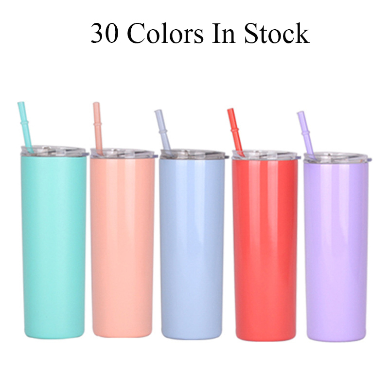 20oz Stainless Steel Skinny Tumbler with Lid and Straw Insulate Coffee Cup Vacuum Travel Mug, Can mix colors
20oz Stainless Steel Skinny Tumbler with Lid and Straw Insulate Coffee Cup Vacuum Travel Mug, Can mix colors
