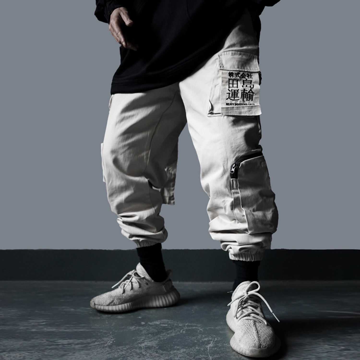 11 BYBB'S DARK Multi Pockets Hip Hop Harem Cargo Pants Men Harajuku Casual Streetwear Sweatpants Joggers Elastic Waist Trousers 201118