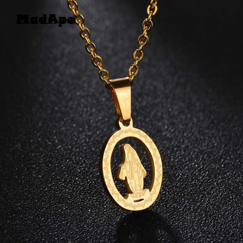 MadApe Oval Hollow Jesus Pendant Necklace Stainless Steel Christian Religion Pendants Chain For Female Men Jewelry Gift
MadApe Oval Hollow Jesus Pendant Necklace Stainless Steel Christian Religion Pendants Chain For Female Men Jewelry Gift