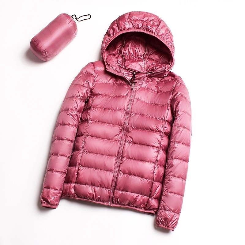 Coats Outwear Warm Hooded Down Jacket Ultra Light Autumn Winter Women Short Jacket Duck Down Coat Windbreaker Plus 5XL 6XL 201029