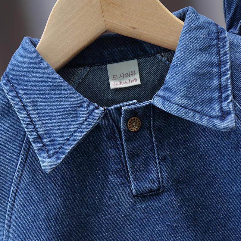 Children Spring Autumn Denim Clothingset Baby Boys Girls Jackets Jeans 2pcs Outfit Kids Handsome Casual Denim ClothesX1019
