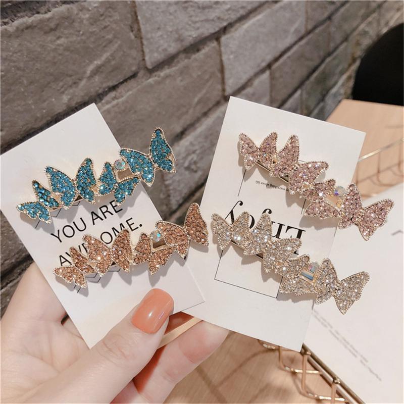 Adult Women Zircon Barrettes Hairpins Hair clips Butterfly Fashion Korean Lady Girl Head wear Accessories Wholesale Gifts Party
Adult Women Zircon Barrettes Hairpins Hair clips Butterfly Fashion Korean Lady Girl Head wear Accessories Wholesale Gifts Party