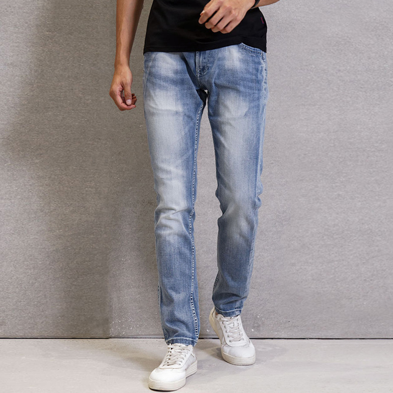 2021 Fashion Streetwear Autumn New Classical Slim Men Casual Denim Pants Light Blue Vintage Designer Jeans Upy5
2021 Fashion Streetwear Autumn New Classical Slim Men Casual Denim Pants Light Blue Vintage Designer Jeans Upy5