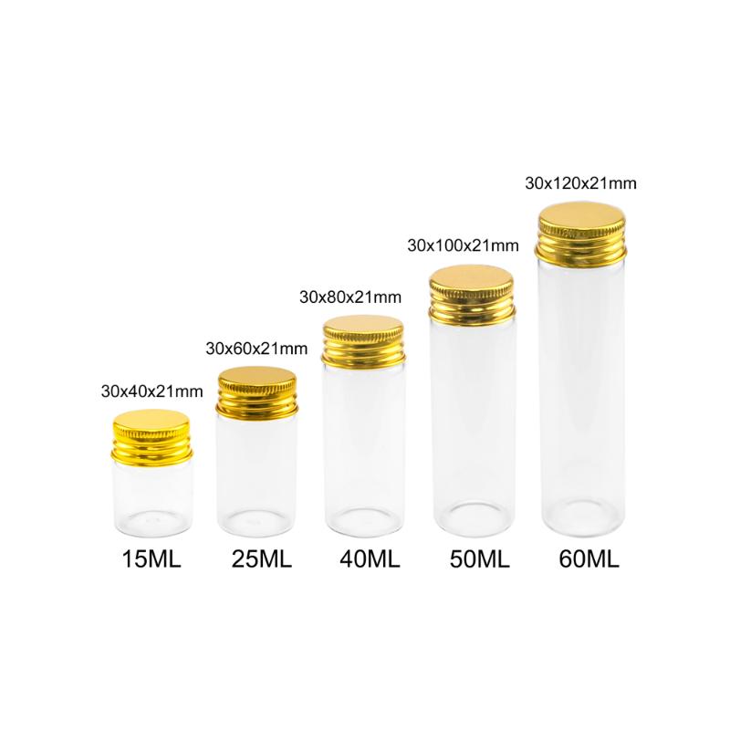 12Pcs Hyaline Glass Bottles Empty 15ml 25ml 40ml 50ml 60ml Process Pot Golden Spiral Aluminum Cap Refillable Vials
12Pcs Hyaline Glass Bottles Empty 15ml 25ml 40ml 50ml 60ml Process Pot Golden Spiral Aluminum Cap Refillable Vials