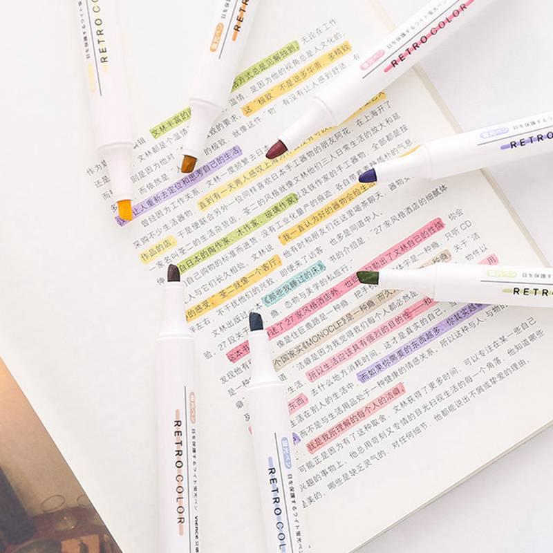 1 Set/6Pcs Morandi Color Highlighter Pen Large Capacity Light Color Marker Pen Hand Account Multi-color Graffiti Draw
1 Set/6Pcs Morandi Color Highlighter Pen Large Capacity Light Color Marker Pen Hand Account Multi-color Graffiti Draw