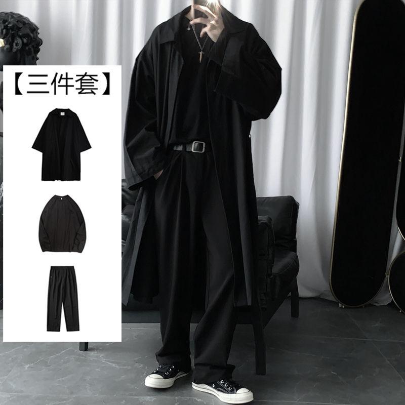 Autumn new dark suit loose windbreaker men's mid long fashion cool over the knee coat
Autumn new dark suit loose windbreaker men's mid long fashion cool over the knee coat