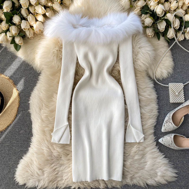 2021 New Singiny strapless women's knitting division long slash neck thin pencil winter dress off the shoulder dressed in nightgown BGE1, Gray.
2021 New Singiny strapless women's knitting division long slash neck thin pencil winter dress off the shoulder dressed in nightgown BGE1, Gray.
