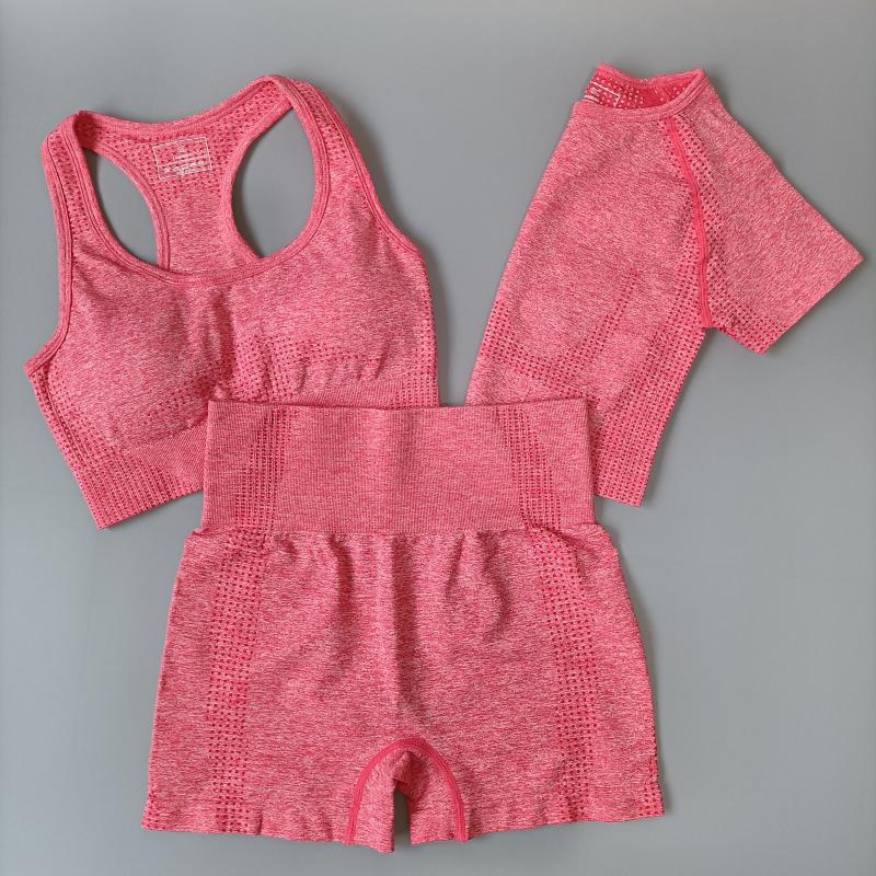 Tracksuit Women Clothing Yoga Set Fitness Short Sleeve Top Shirts Running Shorts Bra Gym Sports Suit Workout Clothes For Women, Black
Tracksuit Women Clothing Yoga Set Fitness Short Sleeve Top Shirts Running Shorts Bra Gym Sports Suit Workout Clothes For Women, Black