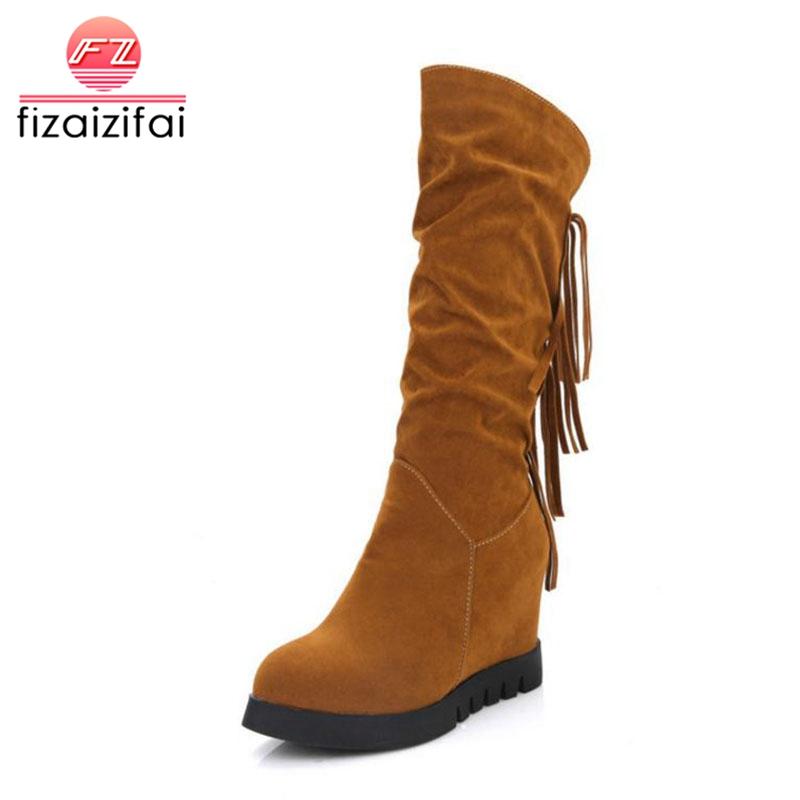 Coolcept Women Winter Snow Boots Fringes Plush Mid Calf Boots Women Warm Fur Winter Shoes Fashion Inside Heel Shoes Size 33-43, Black
Coolcept Women Winter Snow Boots Fringes Plush Mid Calf Boots Women Warm Fur Winter Shoes Fashion Inside Heel Shoes Size 33-43, Black