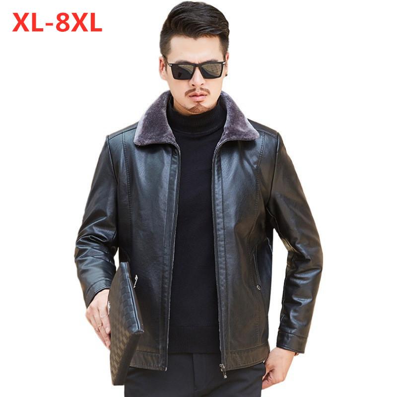 Men's Fur & Faux PU Brand Leather Jacket Men Coats Plus Size 8XL High Quality Outerwear Business Winter Velvet Lapel Fleece Coat, Black
Men's Fur & Faux PU Brand Leather Jacket Men Coats Plus Size 8XL High Quality Outerwear Business Winter Velvet Lapel Fleece Coat, Black
