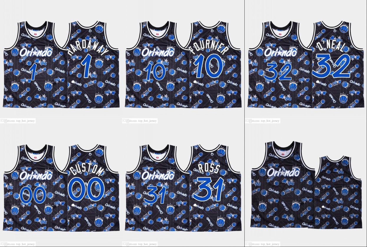 Orlando Magic Men Terrence Ross Shaquille O'Neal Penny Hardaway Evan Fournier Nikola Vucevic NBA Blue Custom Tear Up Pack Jersey, Black
Orlando Magic Men Terrence Ross Shaquille O'Neal Penny Hardaway Evan Fournier Nikola Vucevic NBA Blue Custom Tear Up Pack Jersey, Black