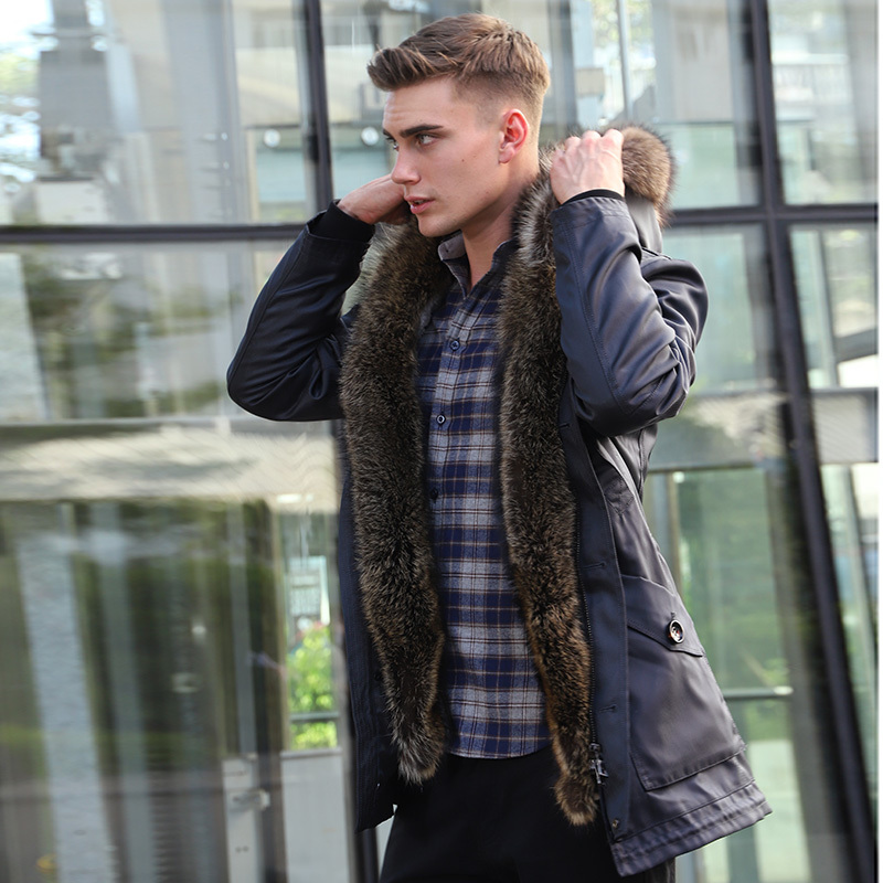 Sheepskin jacket men's natural winter coats shearling jacket men motorcycle real fur coat leather and genuine fur 201201