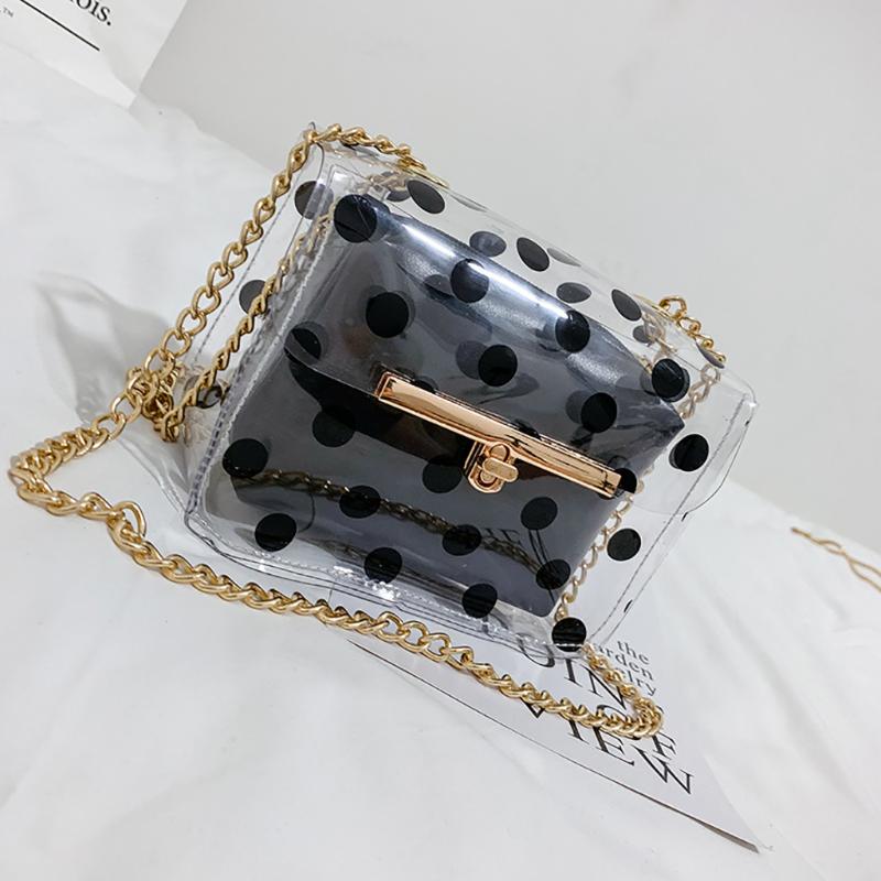 Shoulder Bags Women's Crossbody Jelly Transparent Chain Shoulder Bag Polka Dot Square Bag Ultra Simple Crossbody Bolsas De Mujer, White
Shoulder Bags Women's Crossbody Jelly Transparent Chain Shoulder Bag Polka Dot Square Bag Ultra Simple Crossbody Bolsas De Mujer, White