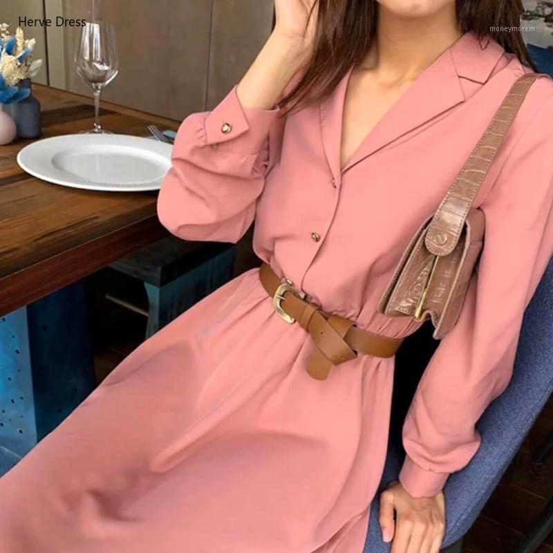 Women Casual A Line Office Ladies Dress Long Sleeve Button Turn-Down Collar Mini Dress Autumn Solid Fashion Vintage Party1, (no belt) p-
Women Casual A Line Office Ladies Dress Long Sleeve Button Turn-Down Collar Mini Dress Autumn Solid Fashion Vintage Party1, (no belt) p-
