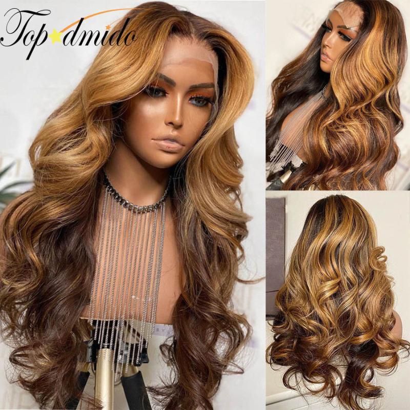 Lace Wigs Topodmido Ombre Honey Blonde Color 13x6 Front With Baby Hair Loose Wave Remy Human For Women, Black;brown
Lace Wigs Topodmido Ombre Honey Blonde Color 13x6 Front With Baby Hair Loose Wave Remy Human For Women, Black;brown