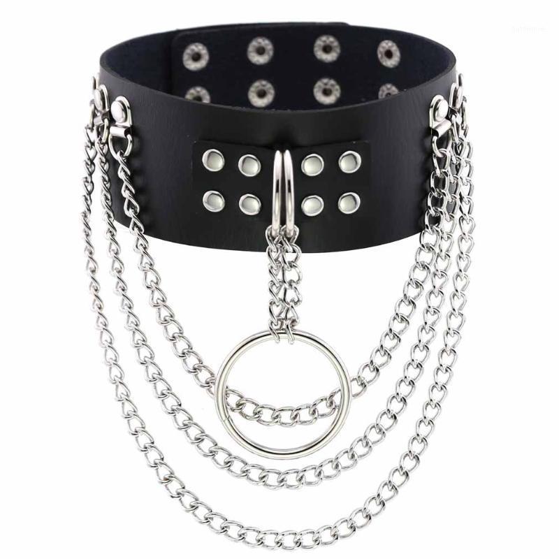 Fashion Gothic Punk Necklace Choker Collar Goth Silver Color Chain pendant Necklace Women Leather Emo kawaii Witch Rave Jewelry1
Fashion Gothic Punk Necklace Choker Collar Goth Silver Color Chain pendant Necklace Women Leather Emo kawaii Witch Rave Jewelry1