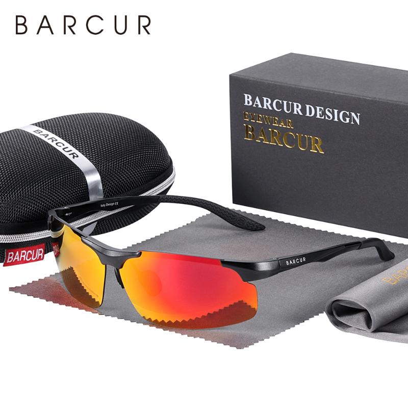 Sunglasses BARCUR Design Aluminium Magnesium Frame Men Rectangle Ultralight Eye Sport Eyewear
Sunglasses BARCUR Design Aluminium Magnesium Frame Men Rectangle Ultralight Eye Sport Eyewear
