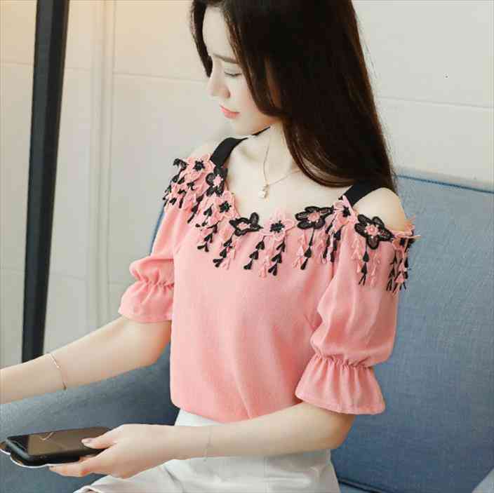 Summer Women Chiffon Short Sleeve Blouses amp Shirt Fiminina Off Shoulder Lace Tassel Belt Bottom Tops amp Blusas, White
Summer Women Chiffon Short Sleeve Blouses amp Shirt Fiminina Off Shoulder Lace Tassel Belt Bottom Tops amp Blusas, White