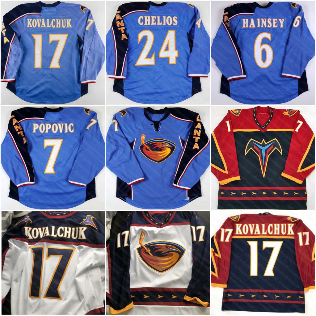 Atlanta Thrashers 17 ILYA KOVALCHUK Marian Hossa DANY HEATLEY Zach Bogosian Johan Hedberg Kari Lehtonen Chris Thorburn Chris Chelios jerseys, Customize any number and name
Atlanta Thrashers 17 ILYA KOVALCHUK Marian Hossa DANY HEATLEY Zach Bogosian Johan Hedberg Kari Lehtonen Chris Thorburn Chris Chelios jerseys, Customize any number and name