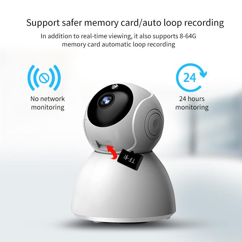 Wireless Baby Monitor Two-Way Audio Home Security Camera Indoor Mini Audio Baby Monitor CCTV Camera IP Motion Detection Alarm
Wireless Baby Monitor Two-Way Audio Home Security Camera Indoor Mini Audio Baby Monitor CCTV Camera IP Motion Detection Alarm