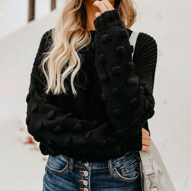 Women's Sweaters Women Solid Color Long Puff Sleeve Knitted Sweater Autumn Winter Short Jumpers Lady Pullovers, White;black
Women's Sweaters Women Solid Color Long Puff Sleeve Knitted Sweater Autumn Winter Short Jumpers Lady Pullovers, White;black