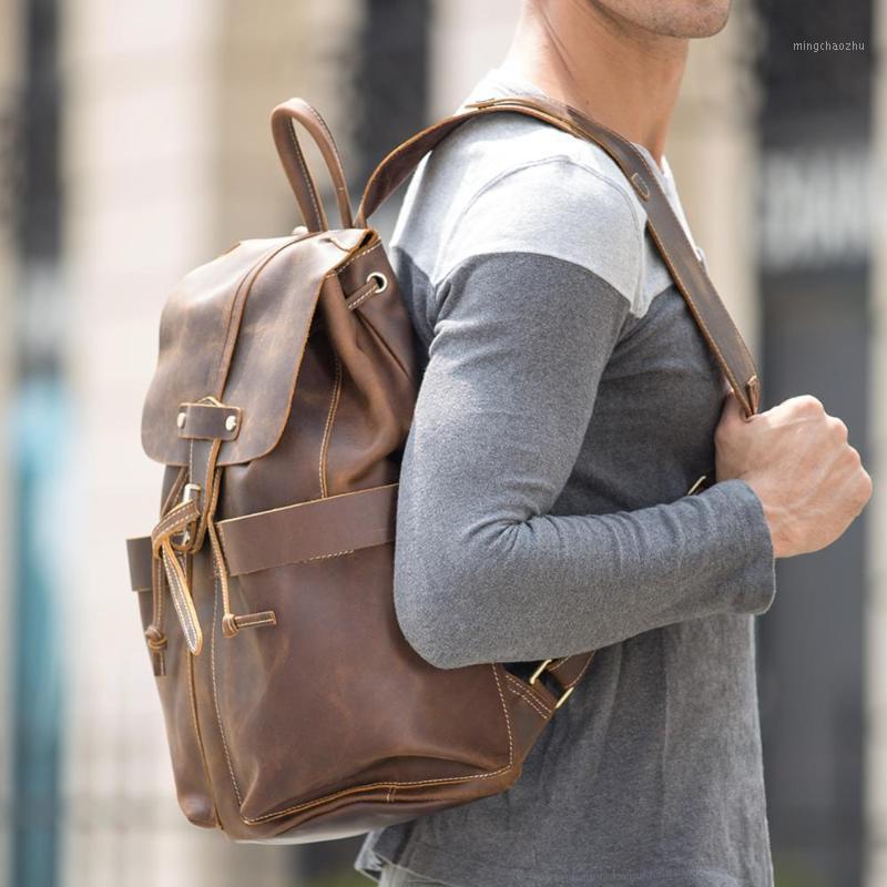Tiding New Retro Personality Cow Leather Men's Backpack Outdoor Leisure Student Backpacks Shoulder Bags Brown 35811, Dark brown
Tiding New Retro Personality Cow Leather Men's Backpack Outdoor Leisure Student Backpacks Shoulder Bags Brown 35811, Dark brown