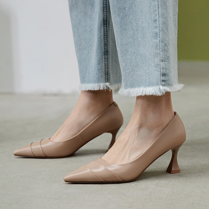 2020 Fall Spring Hoof High Heels Slide in Sexy Women's Shoes Pointed to Genuine Leather Ladies Pumps Size -39 Mgjk, Coffee
2020 Fall Spring Hoof High Heels Slide in Sexy Women's Shoes Pointed to Genuine Leather Ladies Pumps Size -39 Mgjk, Coffee