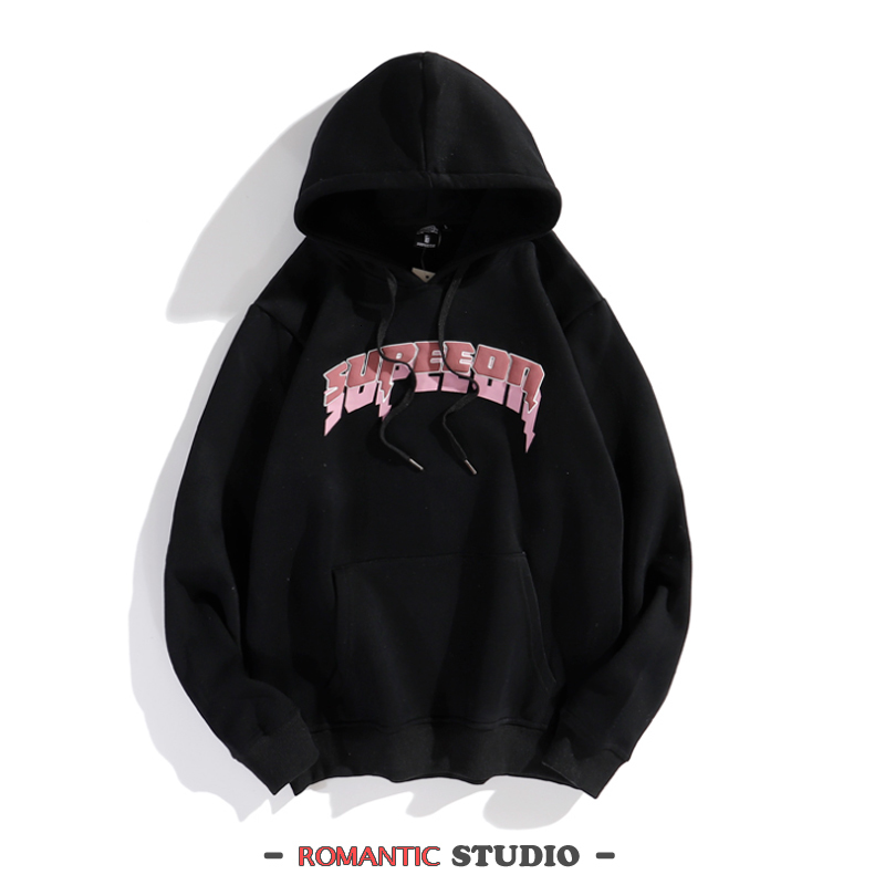 2021 New Ghost Letter in European American Male Nightgown Hip Street Autumn and Winter Wear Plush Printed Thicky Hoodie ELJO, Black
2021 New Ghost Letter in European American Male Nightgown Hip Street Autumn and Winter Wear Plush Printed Thicky Hoodie ELJO, Black