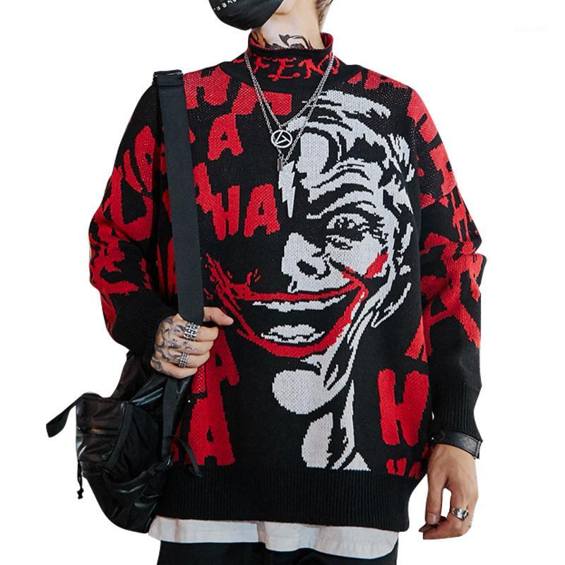 Autumn 2019 Mens New Clown Sweater Hip Hop Sweater Cotton Loose Streetwear Oversized Mens Fashion Pullover turtleneck1, White;black
Autumn 2019 Mens New Clown Sweater Hip Hop Sweater Cotton Loose Streetwear Oversized Mens Fashion Pullover turtleneck1, White;black