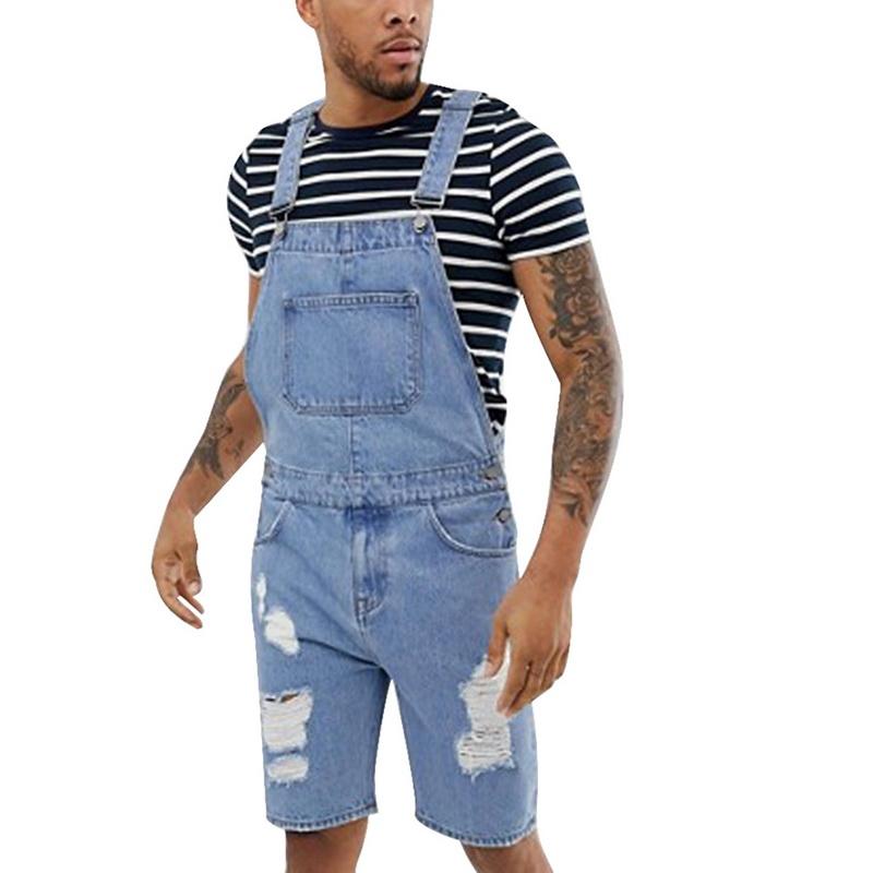 Men One Shoulder Fashion Jeans Jumpsuit Casual Camouflage Print Jeans Jumpsuits Overalls Tracksuit Camo Suspender Pant AAA Discount for in-store purch