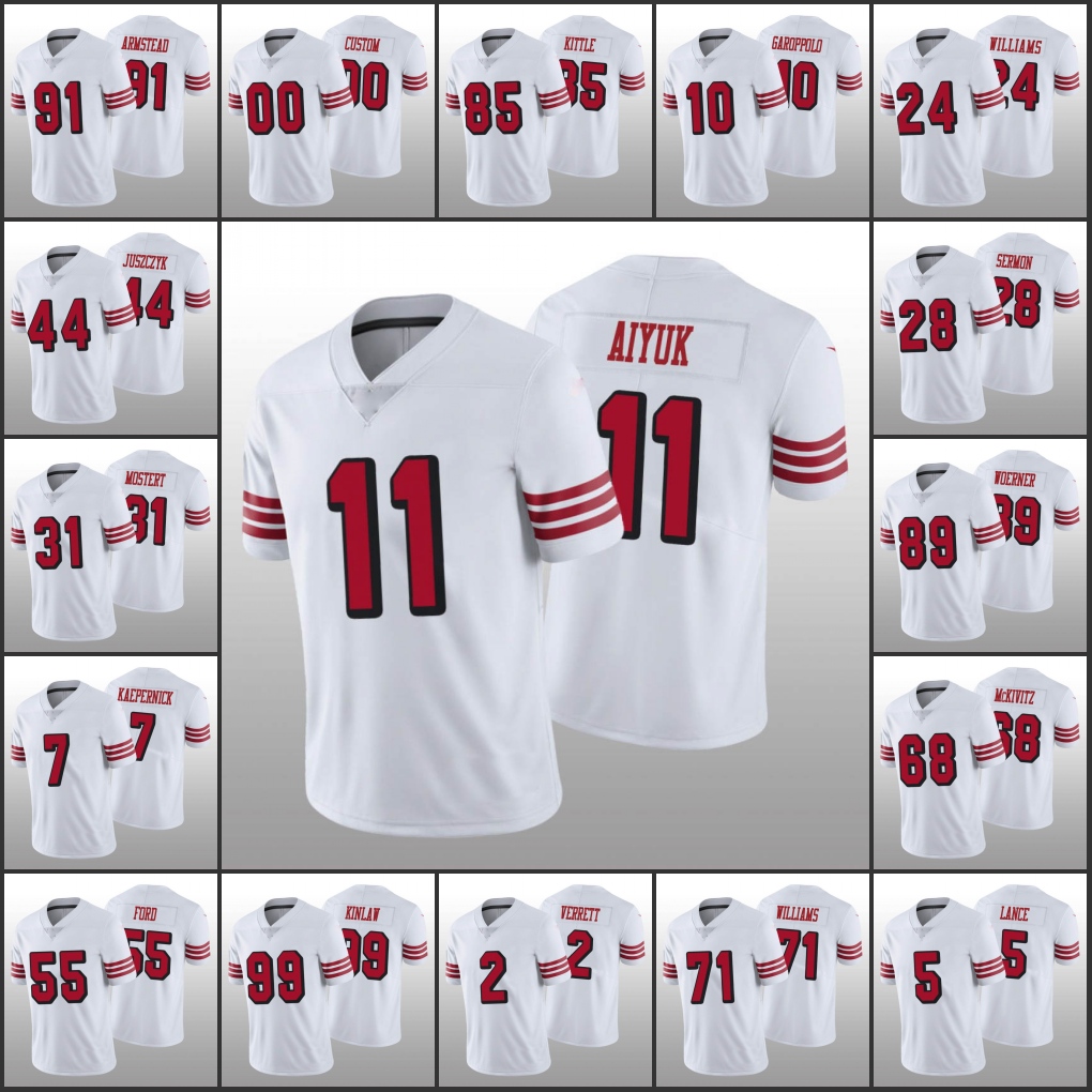 San Francisco''49ers''Men #11 Brandon Aiyuk 31 Raheem Mostert 85 George Kittle 5 Trey Lance Women Youth Custom White Col, Black;red
San Francisco''49ers''Men #11 Brandon Aiyuk 31 Raheem Mostert 85 George Kittle 5 Trey Lance Women Youth Custom White Col, Black;red