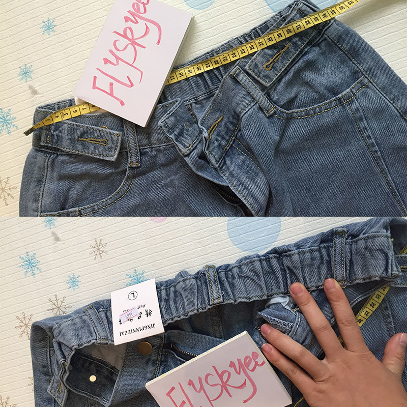 oversize high waist jeans elastic loose korean JEANS women boyfriend pants women plus size oversized jeans woman trousers 201029