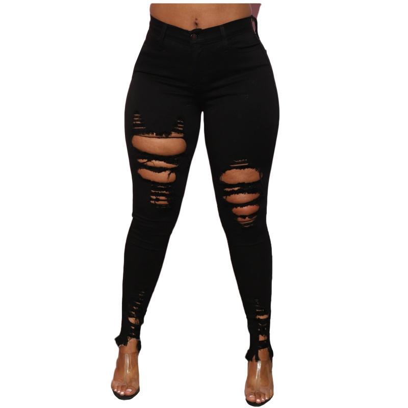Fall Skinny Jeans Women Denim Pants Holes Destroyed Knee Pencil Pants Casual Trousers Black White Stretch Ripped Jeans #T2G
Fall Skinny Jeans Women Denim Pants Holes Destroyed Knee Pencil Pants Casual Trousers Black White Stretch Ripped Jeans #T2G