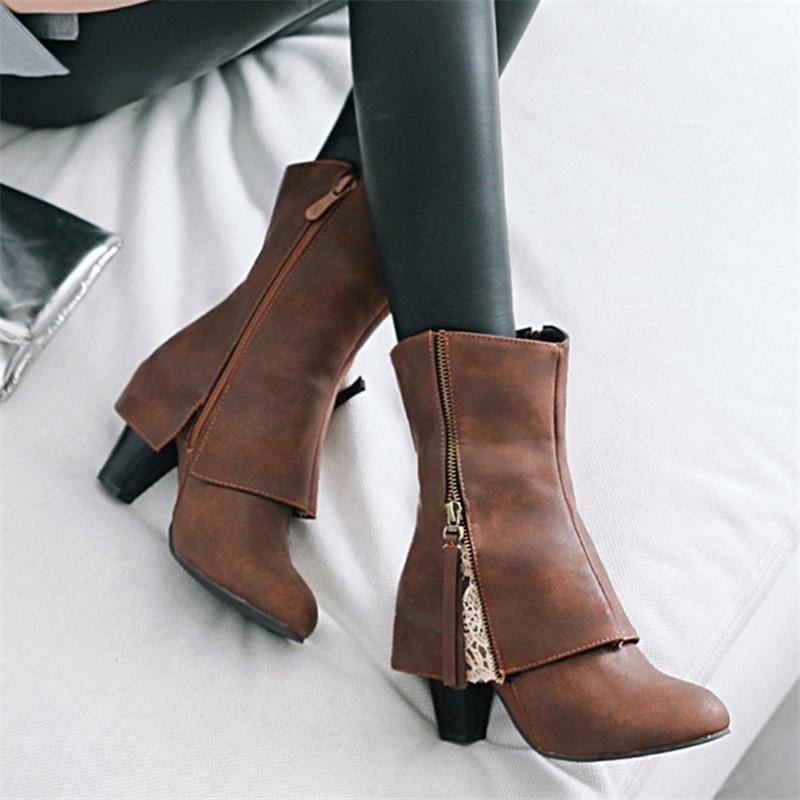 Boots Brand Women's Shoes Booties Woman 2020 Low Heel Winter Footwear Boots-women Round Toe Fashion Elegant Ladies Sexy
Boots Brand Women's Shoes Booties Woman 2020 Low Heel Winter Footwear Boots-women Round Toe Fashion Elegant Ladies Sexy