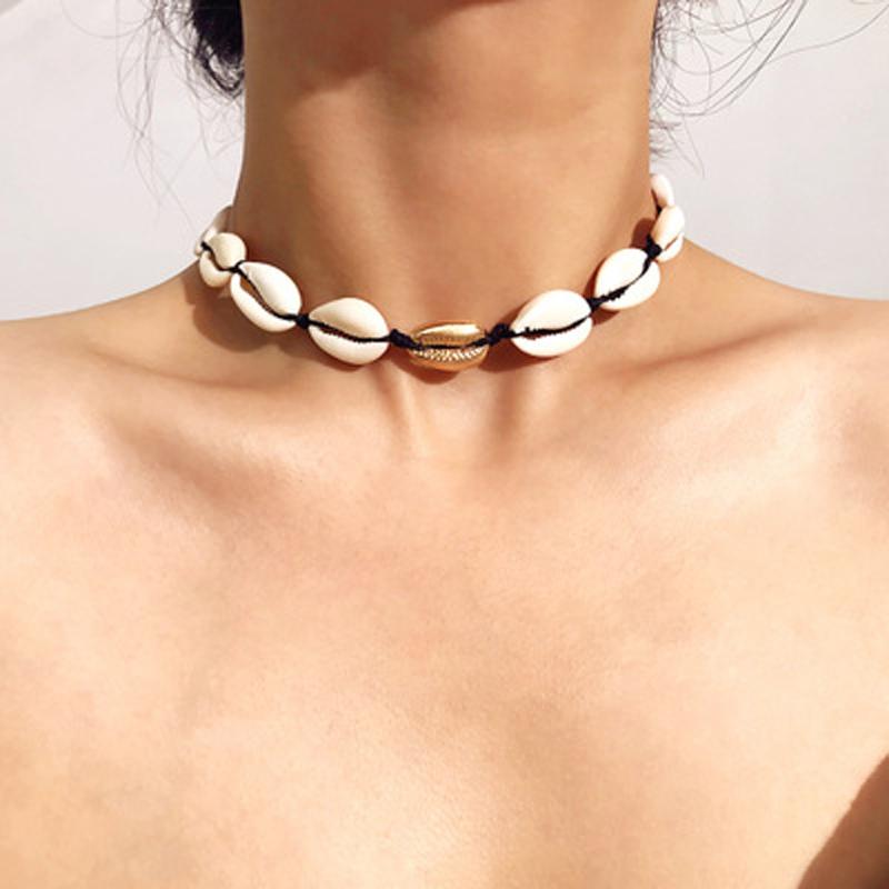 Bohemian New Fashion Black Rope Natural Cowrie Shells Necklace Handmade Weave Adjustable Necklaces For Women Summer Beach Gifts
Bohemian New Fashion Black Rope Natural Cowrie Shells Necklace Handmade Weave Adjustable Necklaces For Women Summer Beach Gifts