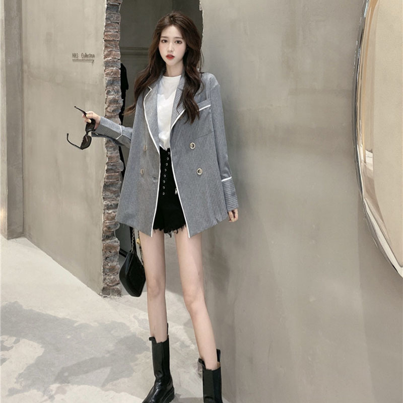 2021 New Female Large Dimensions Korean Fall Fashion Double Striped Blazers Chic Gray High Street Autumn Jackets 2H3E, Games
2021 New Female Large Dimensions Korean Fall Fashion Double Striped Blazers Chic Gray High Street Autumn Jackets 2H3E, Games