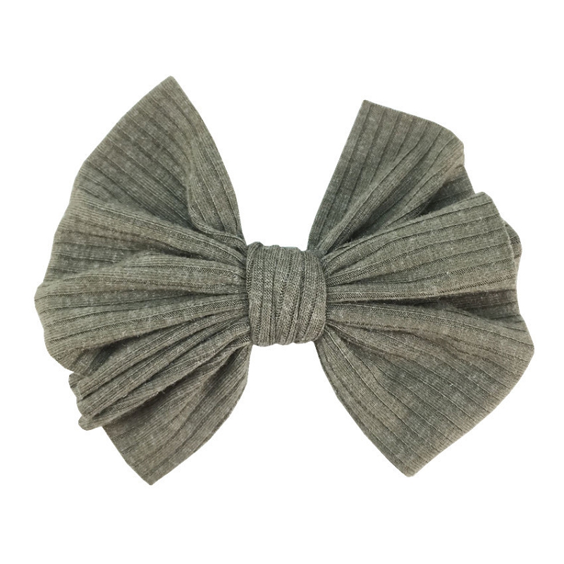 Ins 4 Inch Soft Bows Girls Hair Clips Handwork Bowknot Baby Solid Bow Hair Clips Girls Barrettes Kids Bb Clip Hair Accessories M2858