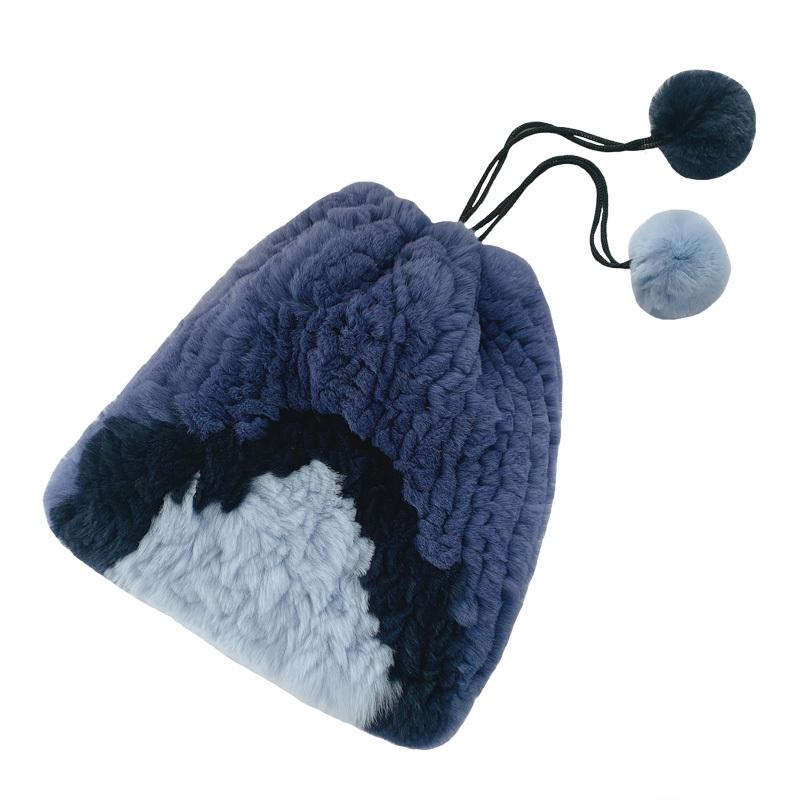 ZDFURS* Women Knitted Rex Fur Hats Scarves 2 Uses Fashion Warm Fur Beanies with 2 Balls Patchwork Color Winter Mufflers
ZDFURS* Women Knitted Rex Fur Hats Scarves 2 Uses Fashion Warm Fur Beanies with 2 Balls Patchwork Color Winter Mufflers