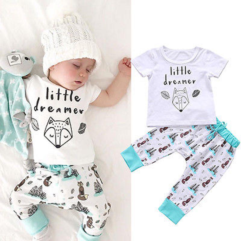 Pudcoco Summer Baby Boys Girls Clothes Short Sleeve Letter Print Set Little Dreamer T-shirt Pants 2pcs Outfits 0-24Months, As pic
Pudcoco Summer Baby Boys Girls Clothes Short Sleeve Letter Print Set Little Dreamer T-shirt Pants 2pcs Outfits 0-24Months, As pic