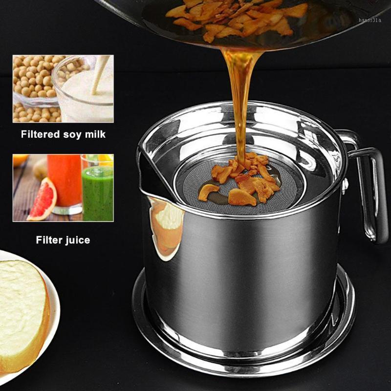 Kitchen Stainless Steel Cooking Oil Can Pot Grease Container with Mesh Strainer 20201
Kitchen Stainless Steel Cooking Oil Can Pot Grease Container with Mesh Strainer 20201