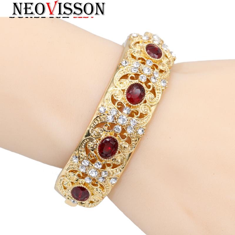 NEOVISSON Gold Color Algerian Rhinestone Bangles For WomenCuff Bracelet Dubai Wedding Jewelry
NEOVISSON Gold Color Algerian Rhinestone Bangles For WomenCuff Bracelet Dubai Wedding Jewelry