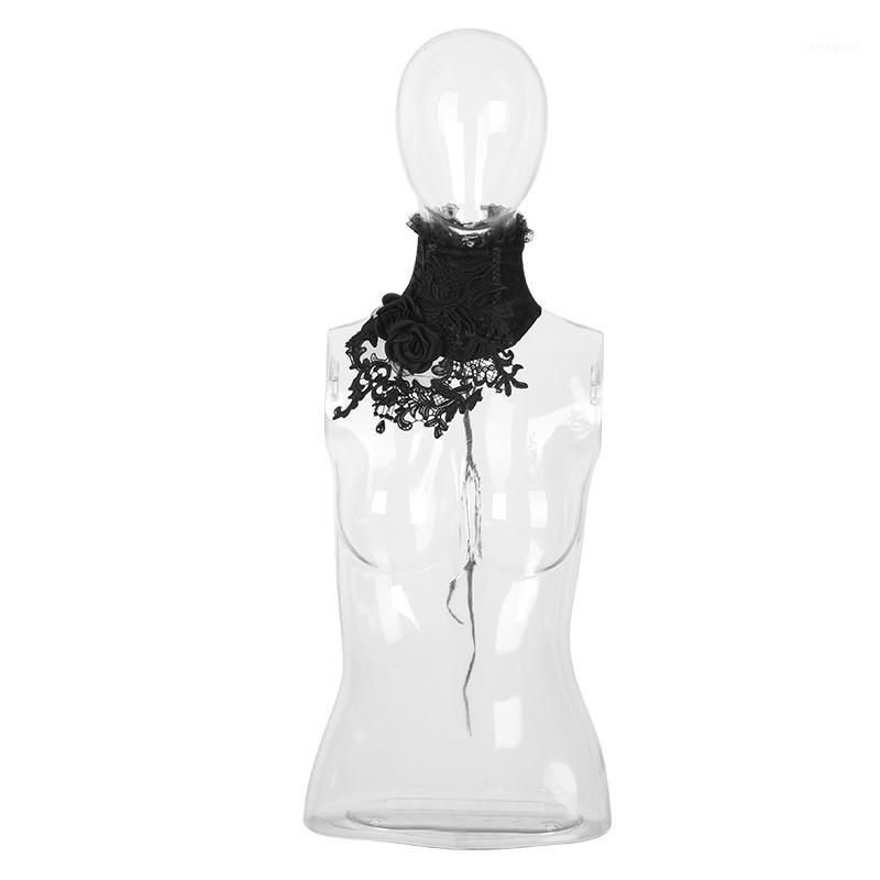 Neck Ties Punk Gothic Asymmetric Collar Women Black Rose Cravat With Jewelry Embroidery Lace-Up Necktie1
Neck Ties Punk Gothic Asymmetric Collar Women Black Rose Cravat With Jewelry Embroidery Lace-Up Necktie1