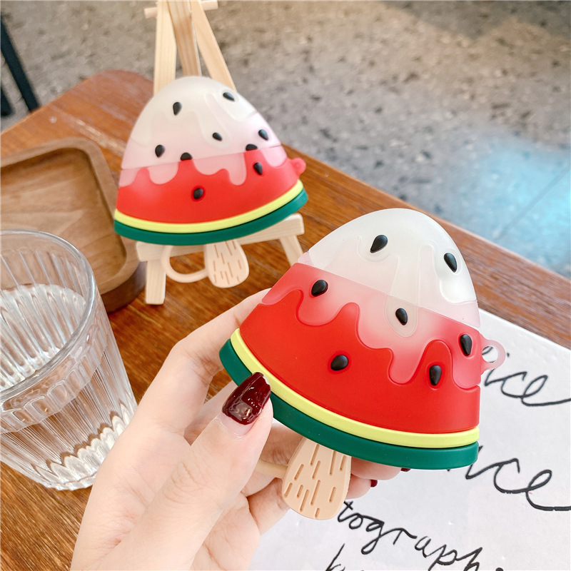 Cute 3D Watermelon Ice Sucker Wireless Bluetooth Earphone Case For Airpods 1 2 Silicone Headphones Cases For Airpods Pro 3 Cover
Cute 3D Watermelon Ice Sucker Wireless Bluetooth Earphone Case For Airpods 1 2 Silicone Headphones Cases For Airpods Pro 3 Cover