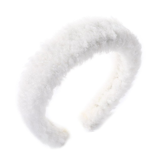 Lambswool Headbands Bohemian Solid Hairband Fashion Head Hoop Women Bezel Turban Headwear Hair Accessories Girls Hair Band