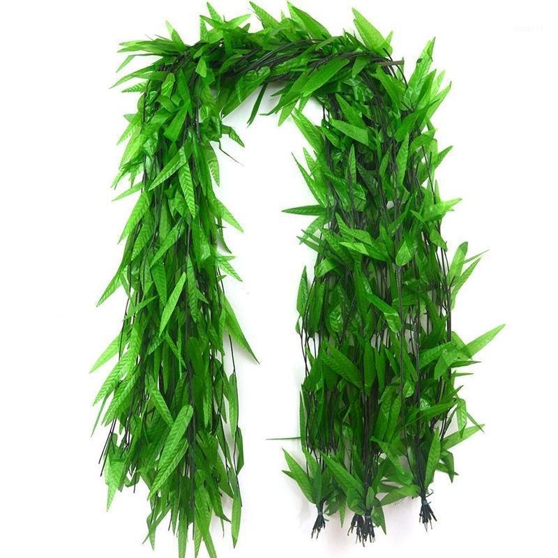 50 Strands Artificial Vine Fake Leaves Silk Willow Rattan Wicker Twig For Jungle Party Supplies1, Green
50 Strands Artificial Vine Fake Leaves Silk Willow Rattan Wicker Twig For Jungle Party Supplies1, Green