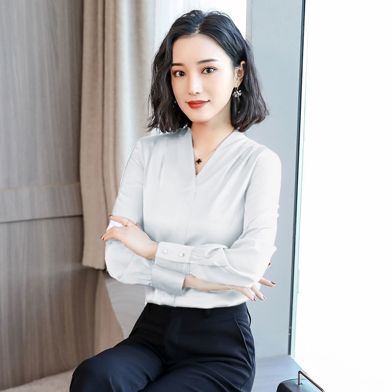 womens tops and blouses Chiffon blouse shirt long sleeve women shirts fashion spring plus size office blouse women 1779 50 201201