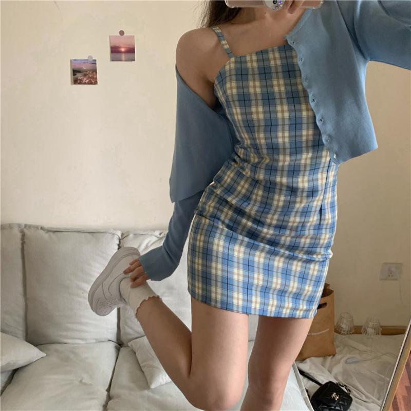 Summer Flavor Chic Lattice Print Slim Women Sexy Dress Sleeveless Spaghetti Strap Dress Fashion Slash Neck A Line Mini Dresses, 043
Summer Flavor Chic Lattice Print Slim Women Sexy Dress Sleeveless Spaghetti Strap Dress Fashion Slash Neck A Line Mini Dresses, 043