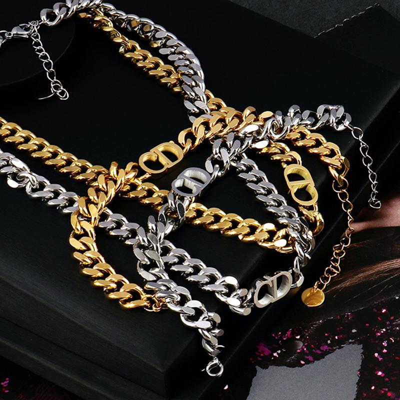 Stainless Steel Women's Punk Miami Cuban Choker Necklace Collar Statement Hip Hop Gold Thick Chain initial necklace Women Jewelr
Stainless Steel Women's Punk Miami Cuban Choker Necklace Collar Statement Hip Hop Gold Thick Chain initial necklace Women Jewelr