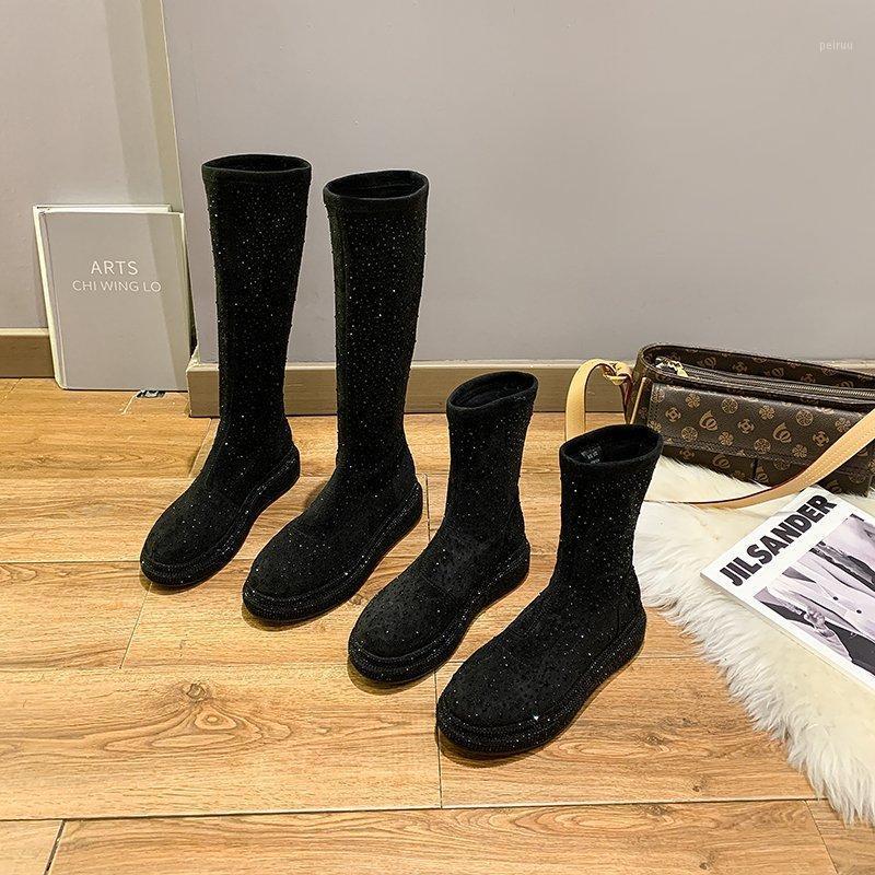 2020 Women's Boots Knee-High Slip-On Round Toe Booties Woman 2020 Low Heel Boots-women Round Toe Winter Footwear Luxury Designer1, Long black tube
2020 Women's Boots Knee-High Slip-On Round Toe Booties Woman 2020 Low Heel Boots-women Round Toe Winter Footwear Luxury Designer1, Long black tube